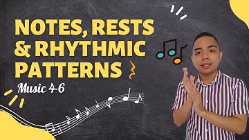 Notes, Rests and Rhythmic Patterns - Music 4-6 Q1 W1