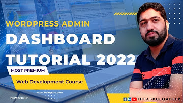 WordPress Admin Dashboard Tutorial 2022- Exploring the WordPress Dashboard | Learn WordPress |