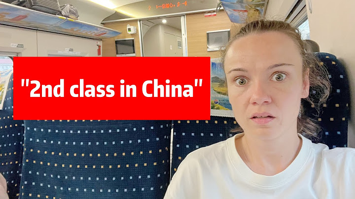 What 2nd Class Looks Like on China’s Bullet Train 