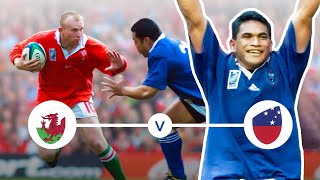 Classic Highlights: Samoa shock the home crowd in Wales!