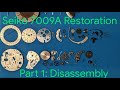 Seiko 7009A Restoration Part 1 - Disassembly