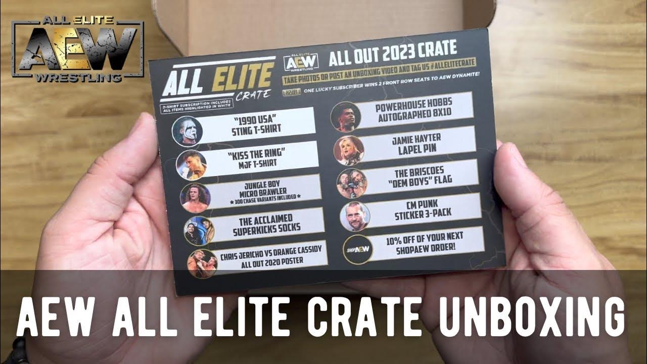 AEW All Elite Crate July 2023 Unboxing All Elite Crate every 3