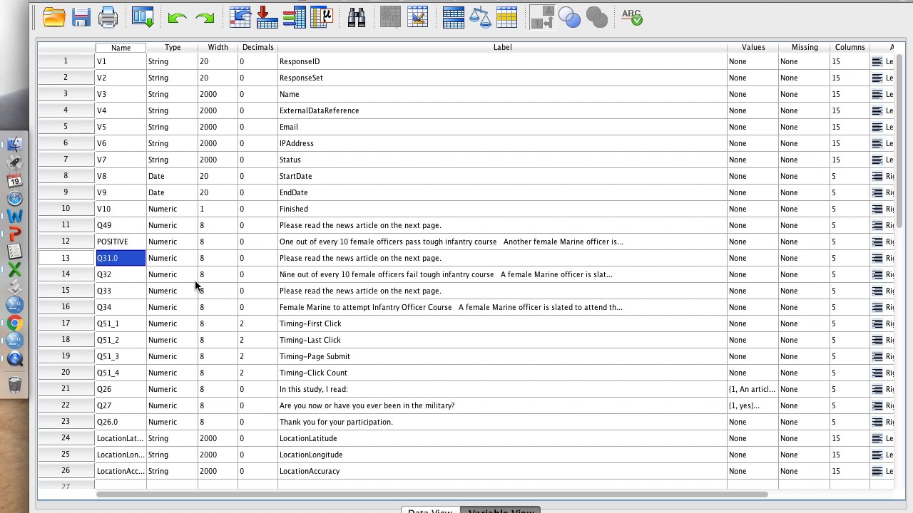Creating Cell Variable in SPSS from a Qualtrics Survey - YouTube