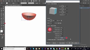 3D Revolve option in Adobe Illustrator CC