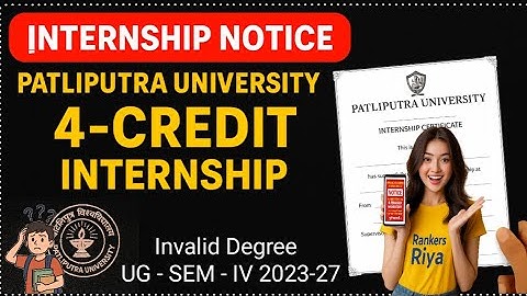Degree अटकेगी 😲|| PPU 2023–27 Students के लिए 4-Credit Internship Compulsory || NEP 2020 New Rule