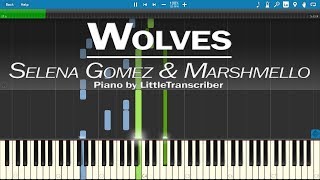 Selena Gomez & Marshmello - Wolves (Piano Cover) by LittleTranscriber chords