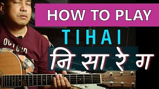 Acoustic Guitar How To Play TIHAI Using Raag Brindabani Sarang (Part 1)