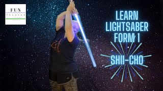 Lightsaber Form I Shii-Cho - Follow Along to learn & SPAR with me at the END! (revised 2023)