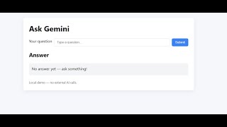 Ask Gemini — Build a Secure Node.js + Express AI Chat (Google Gemini API) || Part-2