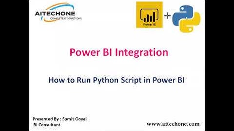 Power BI Integration with Python - How to execute Python script in Power BI