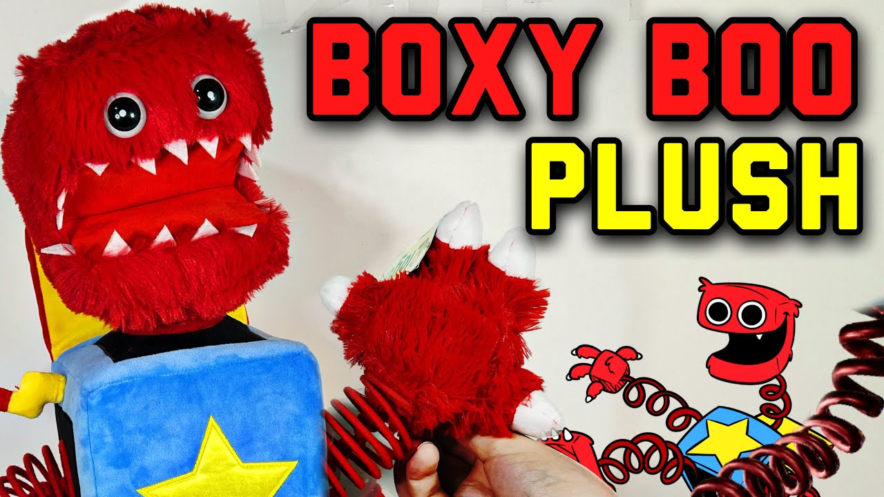 new Boxy Boo plush, the Poppy Playtime Chapter 3 plush