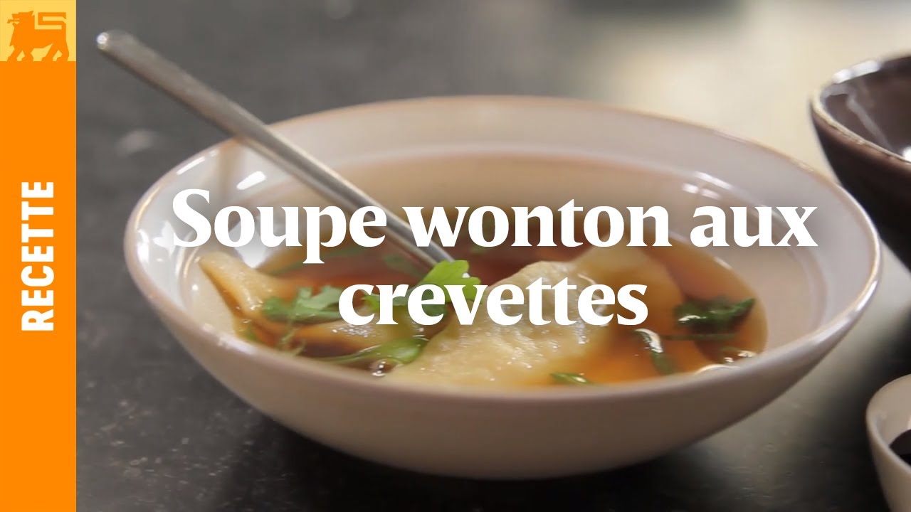 Soupe wonton aux crevettes