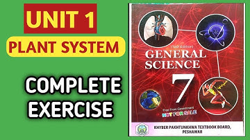 Class 7 | science | unit 1 | plant system | exercise