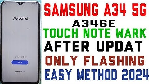 Samsung A34 5g touch Not Working After Update 100% fix || All Samsung After Update Touch Problem ||