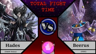 Total Fight Time Sea.2 Ep.19 Hades Vs Beerus (Saint Seiya vs Dragon Ball Super)