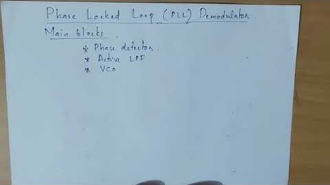 EC 208 ANALOG COMMUNICATION ENGINEERING MODULE 6 PLL