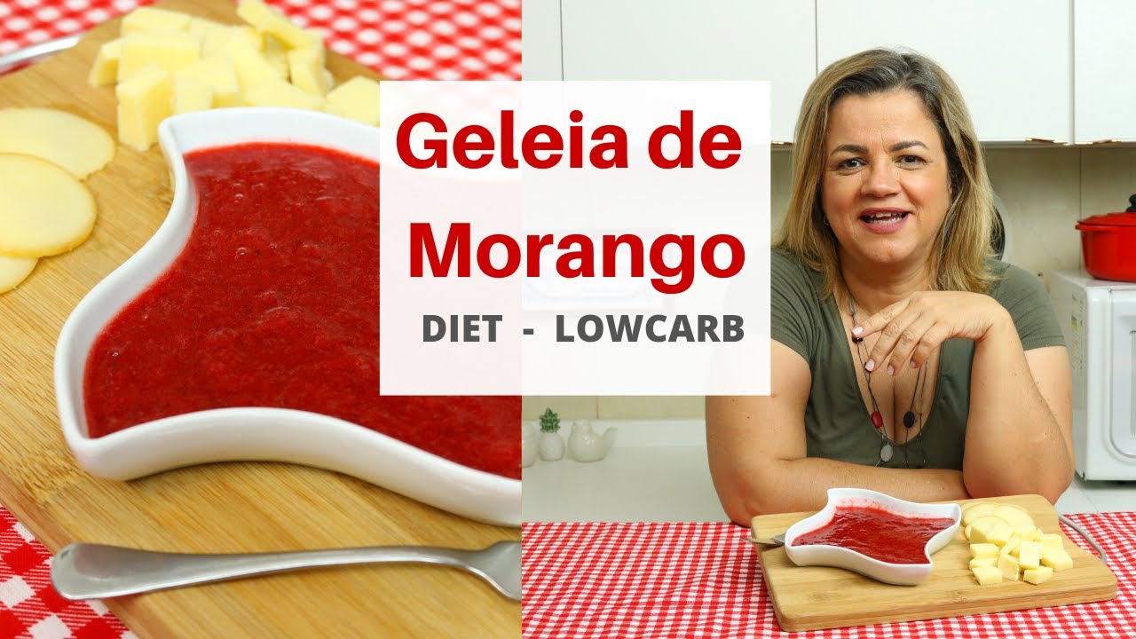 Geleia de Morango Low Carb e Cetogênica - Saschi - Receitas e +