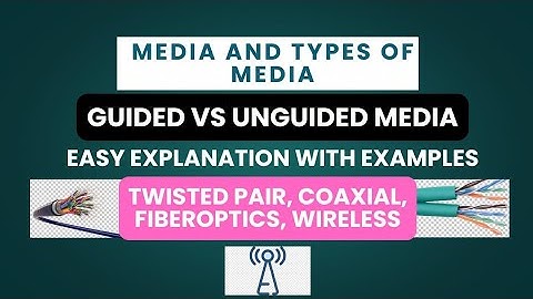 Media and Types of Media | Guided vs Un-guided Media | Complete Lecture | Urdu / Hindi Explanation