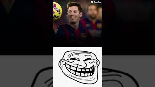 Troll Face Trill face Messi Ronaldo Shorts Subscribe