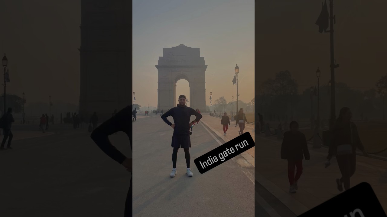 Long run at India gate 💪🏃 