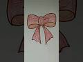 Simple Drawing Of Christmas Bow #drawing #christmas #shortvideo #shorts