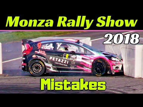 Monza Rally Show 2018 - Crashes, Mistakes & Close Calls compilation! - Valentino Rossi, Suninen, etc