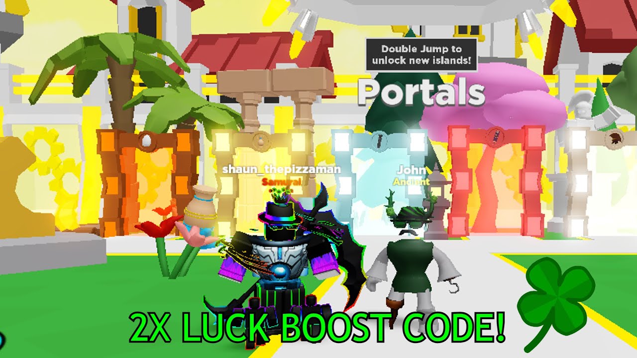 CLICKER SIMULATOR 2X LUCK BOOST CODE AND UPDATE LOG YouTube