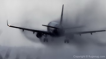 Landing in a crosswind squall