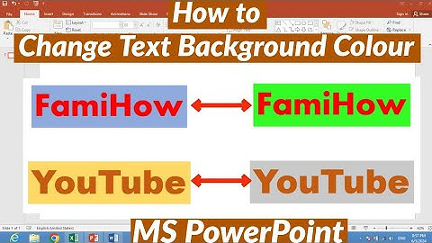 How to Change Text Background Colour in MS PowerPoint | Change Text Background Color in PowerPoint
