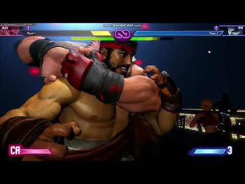 Alex chokes Ryu. Sleeperhold