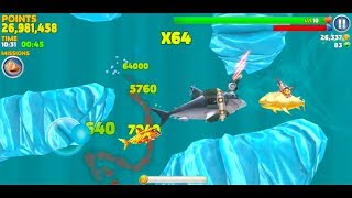 Hungry Shark Evolution Android Gameplay #36 (83 Million Points with Shark Vortex)