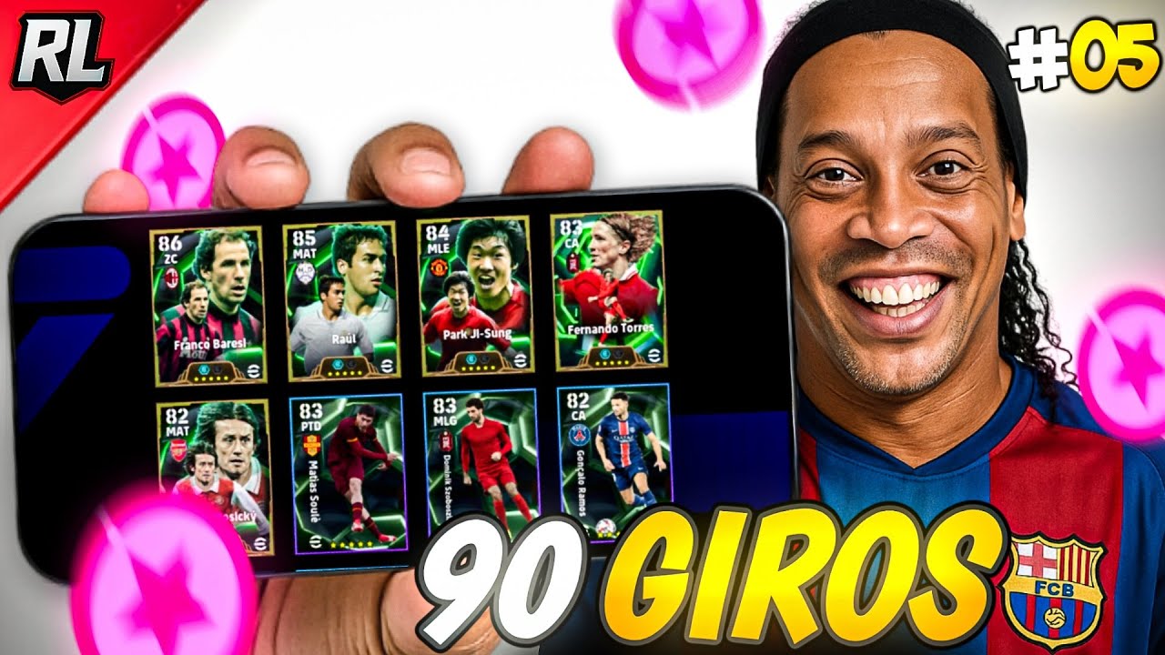90 GIROS NA CONTA INICIANTE EM BUSCA DE ÉPICOS NO EFOOTBALL 2026 MOBILE