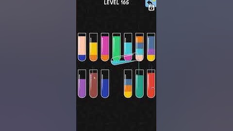 Water Color sort level 165 | Water bottle game level 165