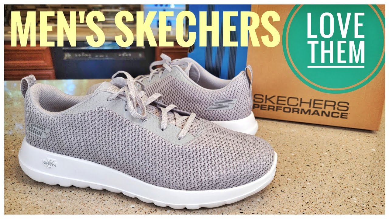 I Love Skechers Men's Go Walk Shoes Review Light Gray - YouTube