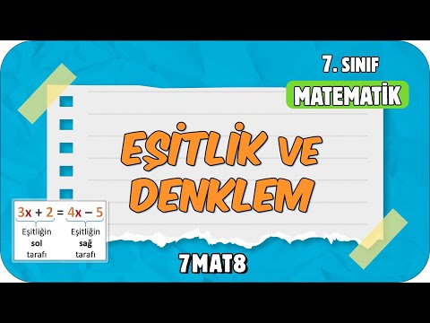 Eşitlik ve Denklem 📘 tonguçCUP 2.Sezon - 7MAT8 #2024