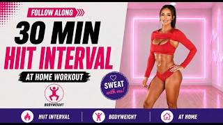 30 Minute HIIT Interval Workout | Bodyweight Only | At Home