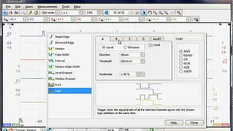 PicoScope 6: Using the Logic Trigger
