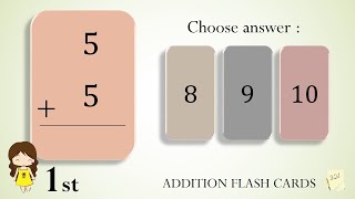 Addition Flash Cards Game for 1st Grade | Test 2 Wealth