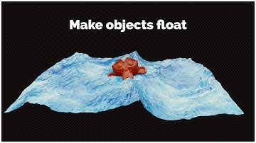 How to make objects float on water | Blender short tutorial