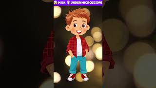 😱 milke under microscopes 🔬🔬🔬 #microscope #viral #ytshorts #trending