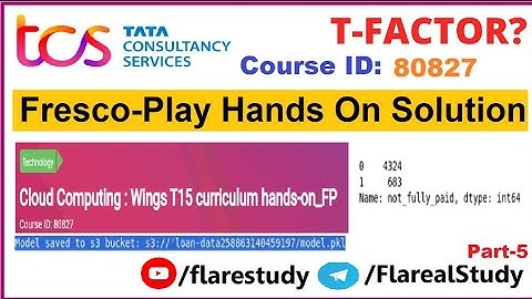 Wings 1 T15 Wings Hands-on Machine Learning part 80827 | part 5 | TCS wings | frescoplay #wings