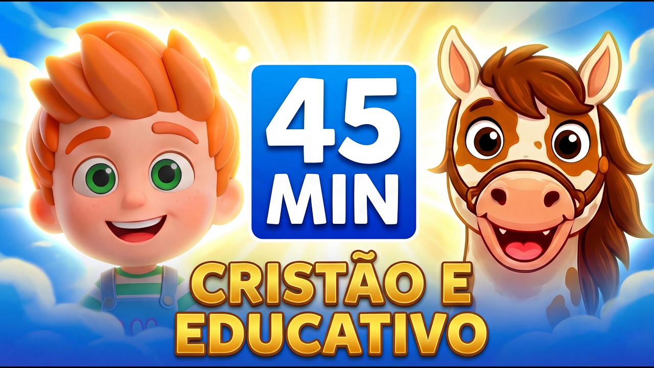 45 MIN MÚSICAS CRISTÃS E EDUCATIVAS | HOUVE LUZ - Chocotrote, Jonas,  Rancho do vovô e mais