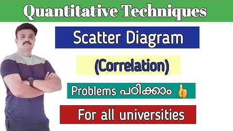 Scatter Diagram/Problems/Correlation/Quantitative Techniques/Malayalam