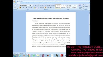 Generalization of the Dark Channel Prior for Single Image Restoration