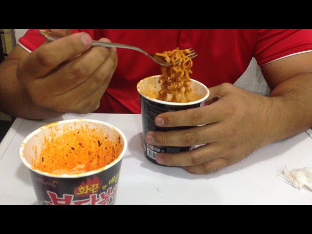 Aku Vs 2 Cup Samyang Hot Chicken Flavor Ramen class=