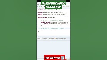 API automation using rest assured #apiautomation #restassured