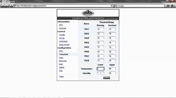 Remote Power Switch - Setting Threshold Values