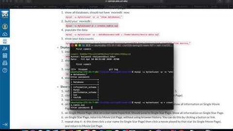 UCI CS 122B Spring20 Team107 Project1 demo