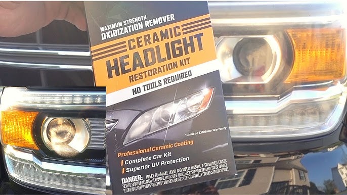 Cerakote Ceramic Headlight Restoration Kit Review  How To Make Headlights  Look New Again EASILY 