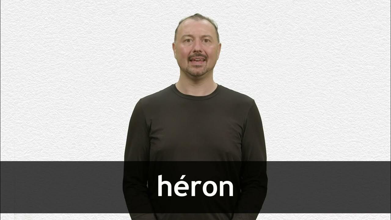 How to pronounce HÉRON in French YouTube